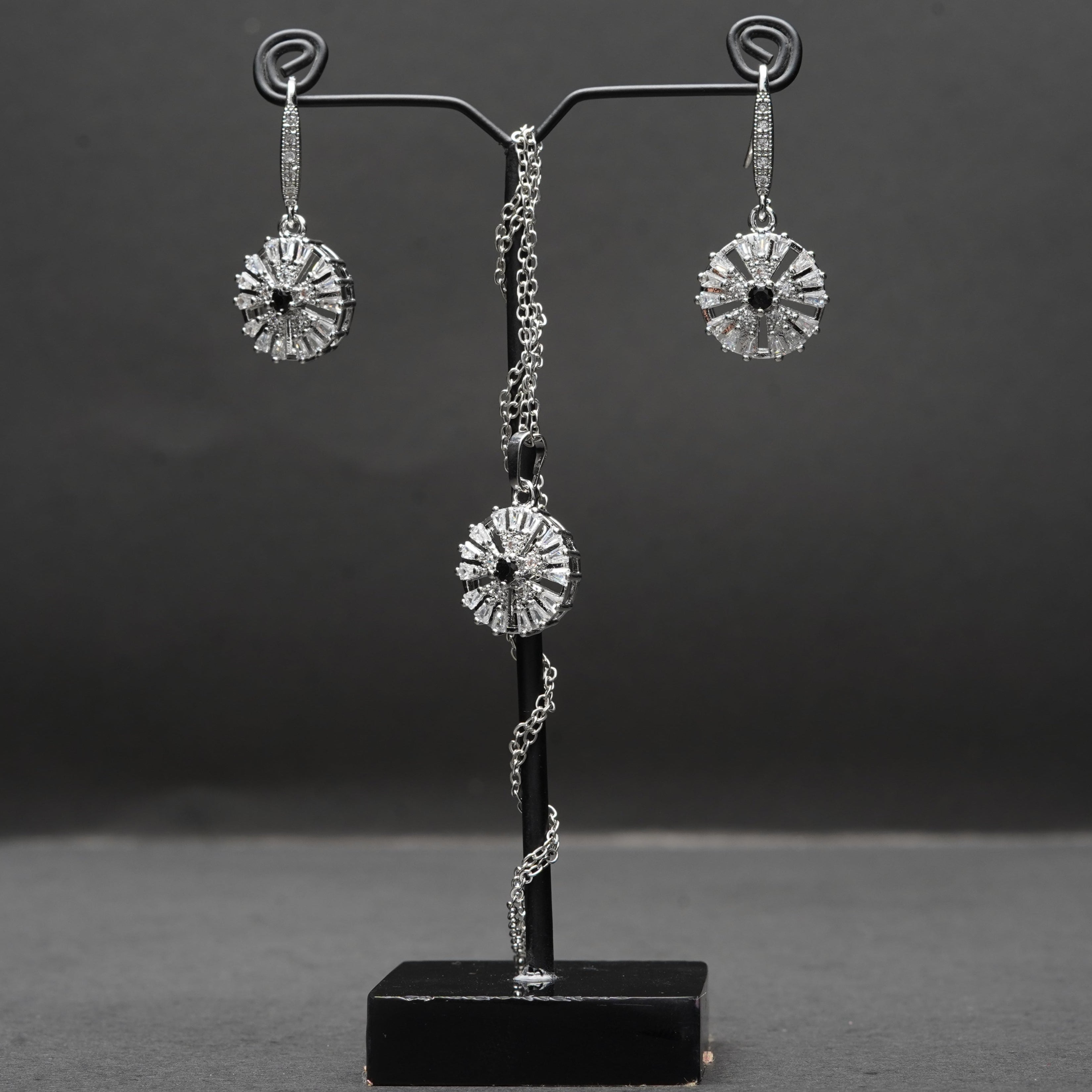 Daily Wear Silver Locket Set