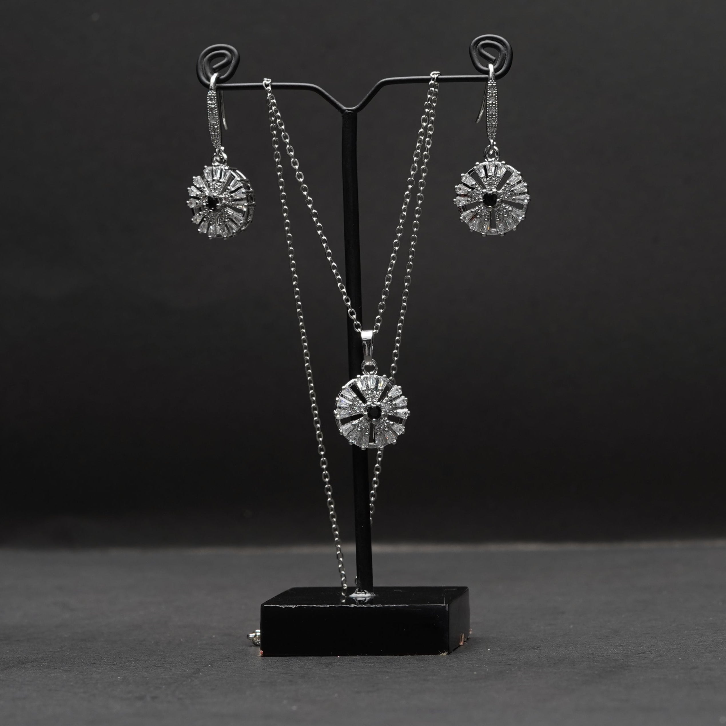 Daily Wear Silver Locket Set