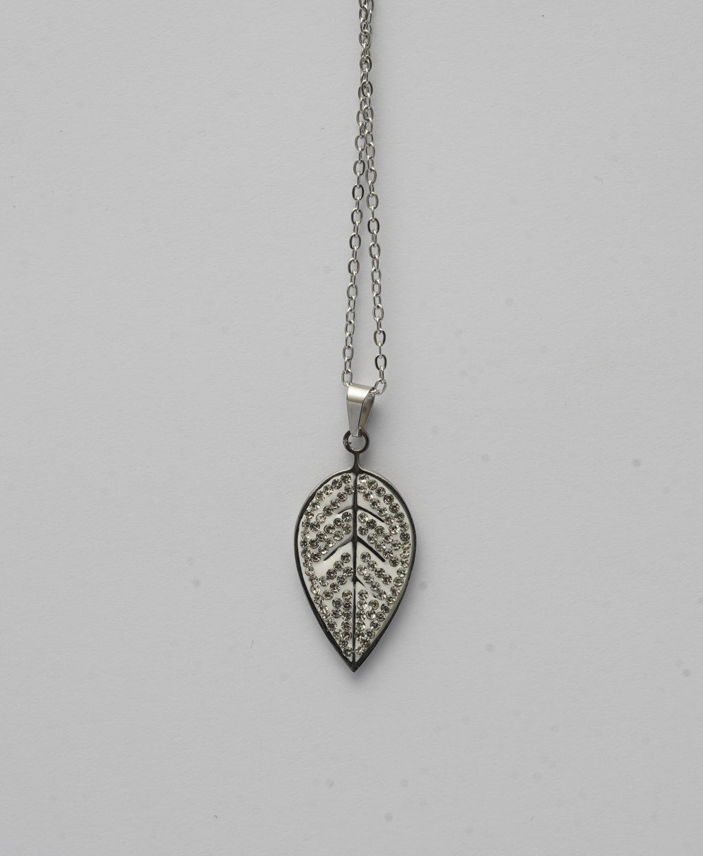 Leaf Shape Locket & Earrings Set