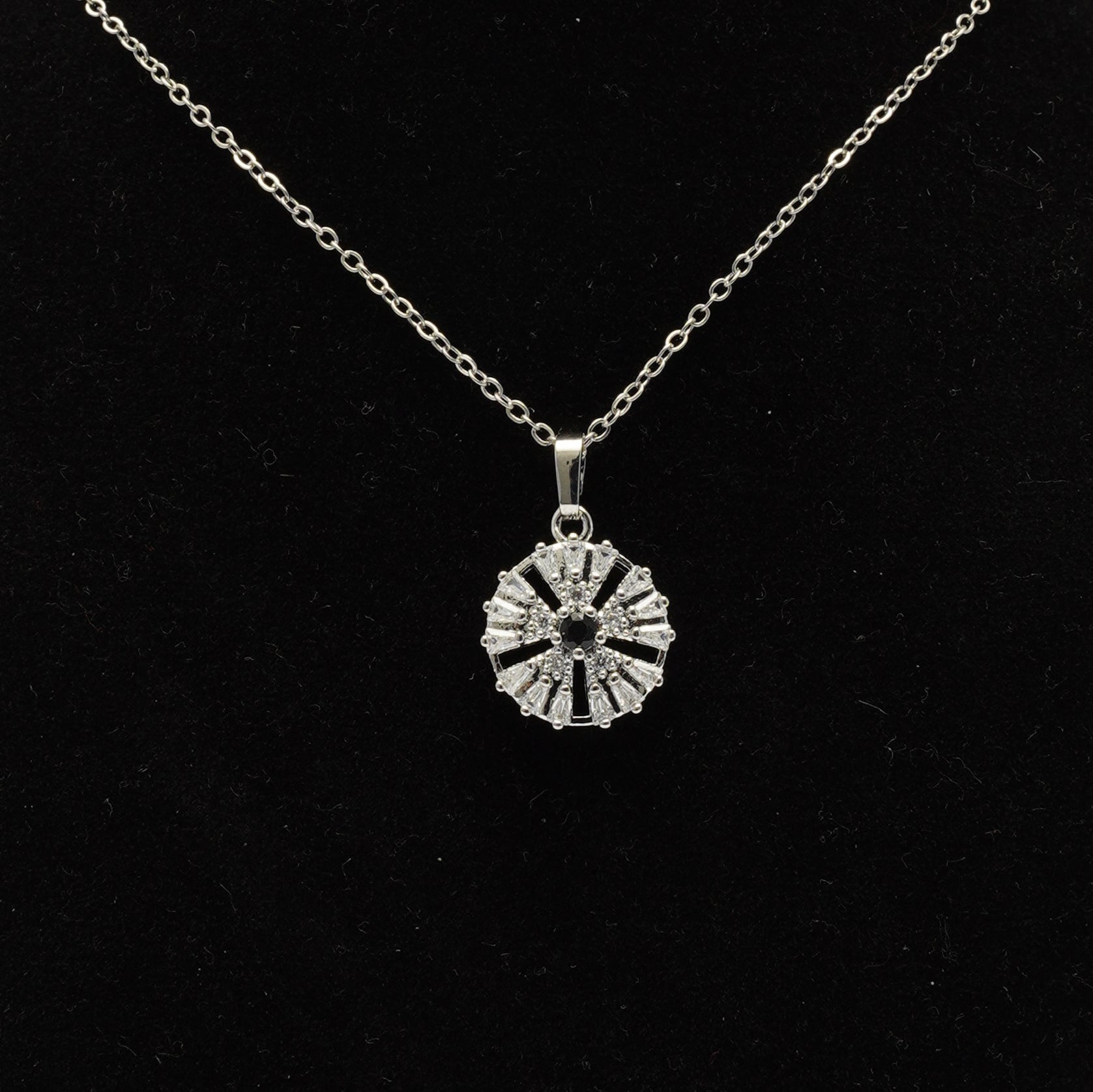 Daily Wear Silver Locket Set
