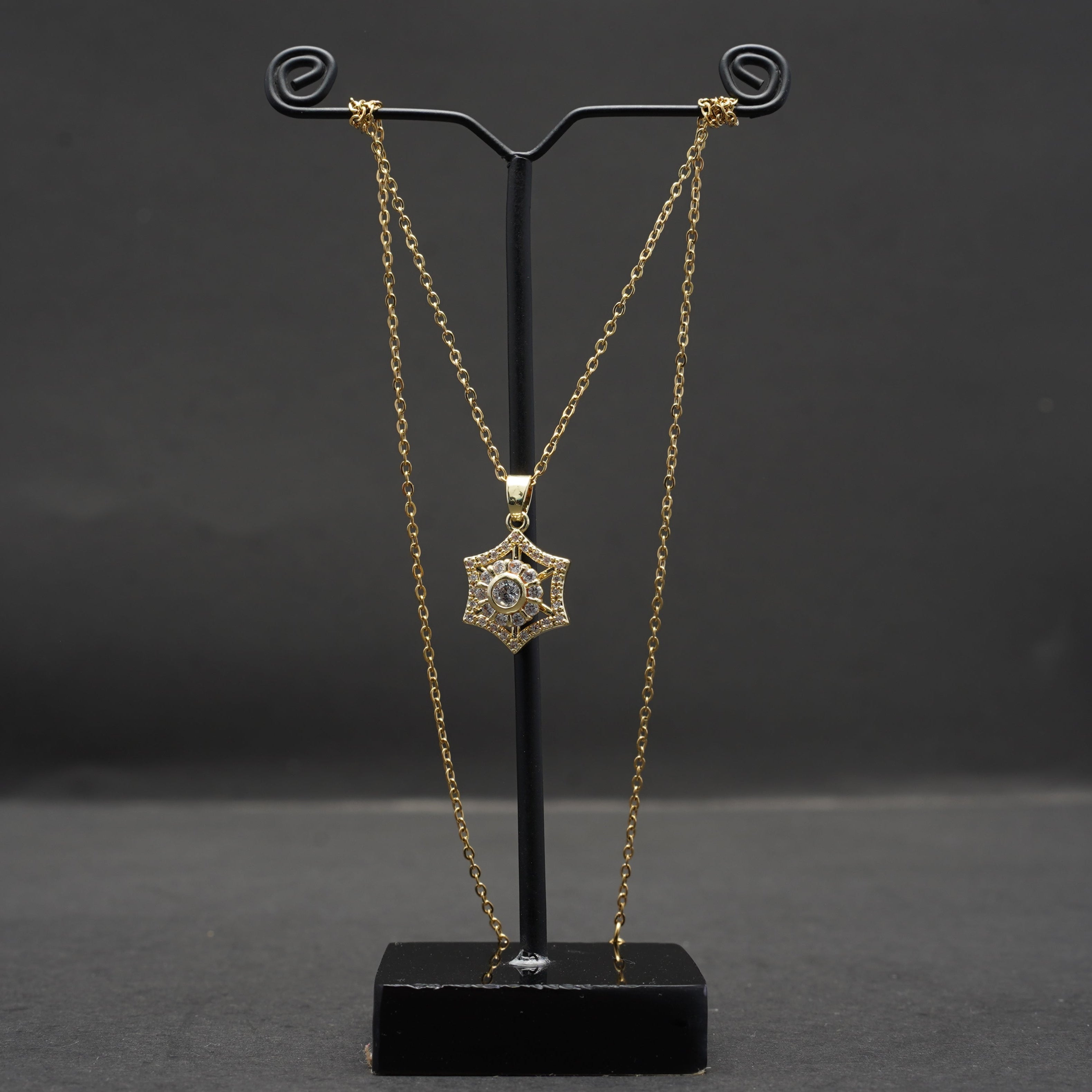 Golden Stone Locket