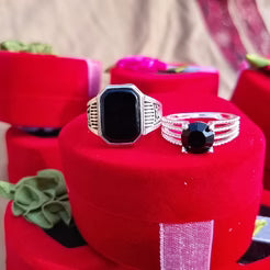 Matching Couple Rings – Romantic Promise Rings