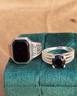 Matching Couple Rings – Romantic Promise Rings