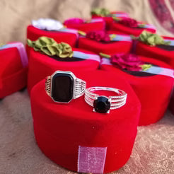 Matching Couple Rings – Romantic Promise Rings