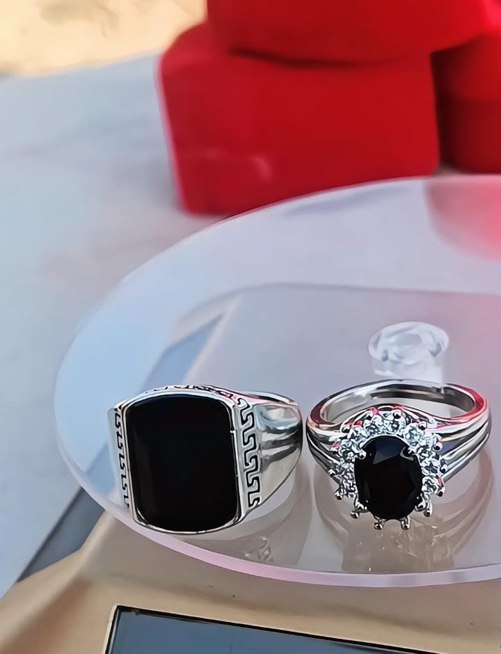 Italian Silver Couple Ring